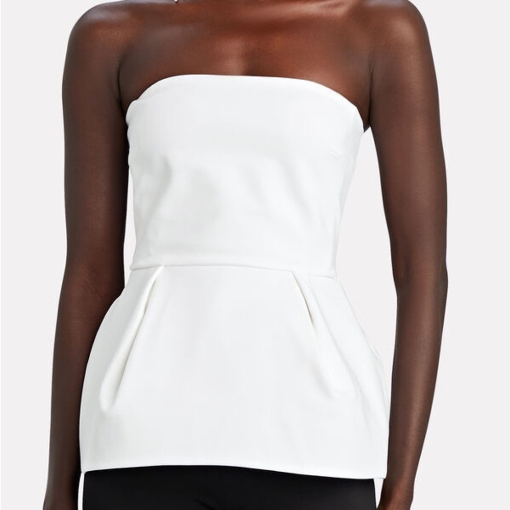 Cushnie Strapless Top White XS